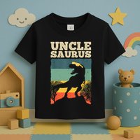 Cool Uncle Design For Uncle Men Family Great Uncle Dinosaur Toddler T-Shirt