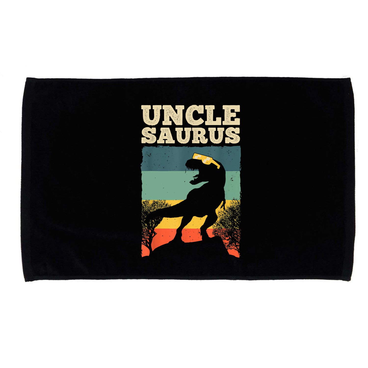 Cool Uncle Design For Uncle Men Family Great Uncle Dinosaur Microfiber Hand Towel