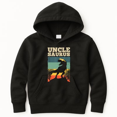Cool Uncle Design For Uncle Men Family Great Uncle Dinosaur Kids Hoodie