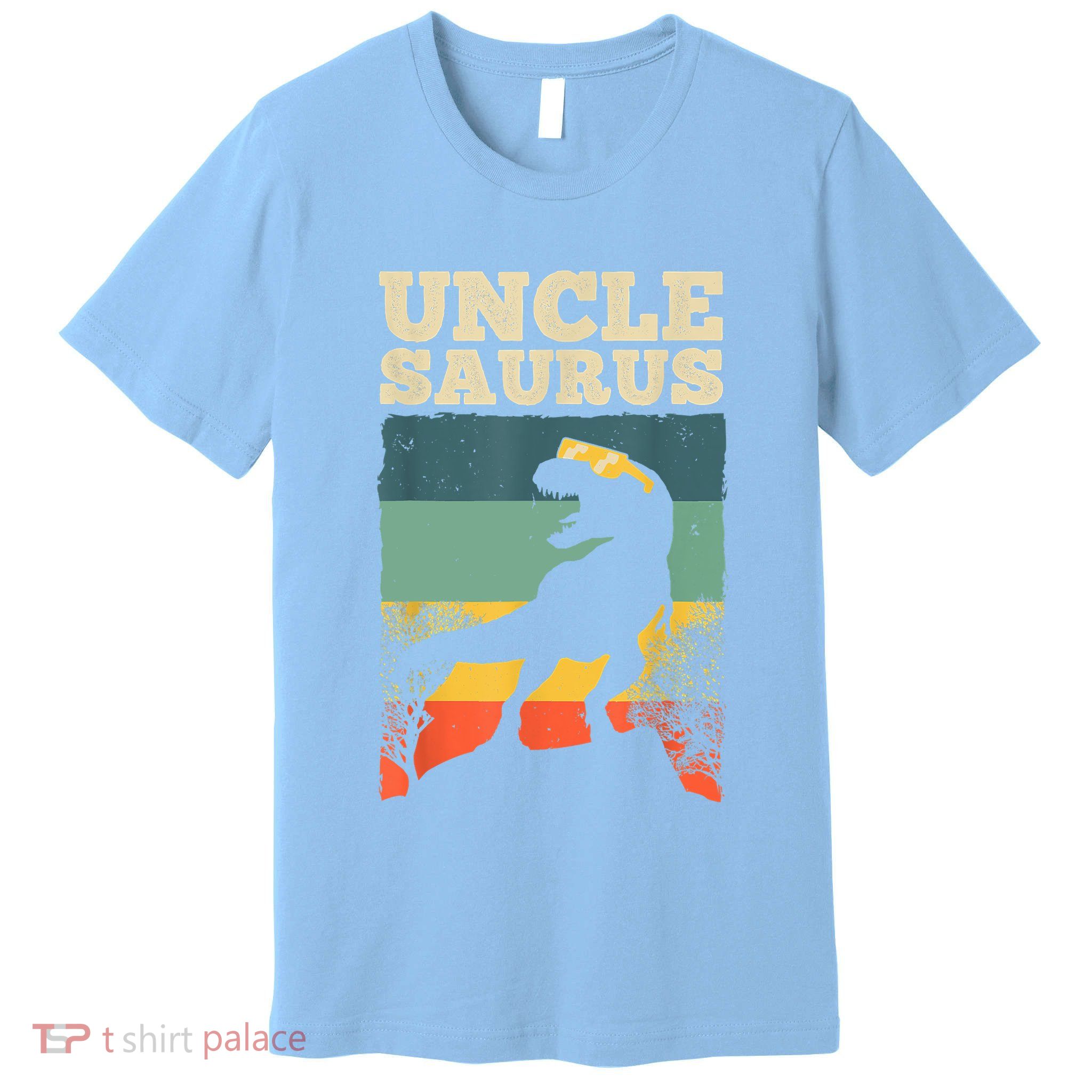 Cool Uncle Design For Uncle Men Family Great Uncle Dinosaur Premium T-Shirt