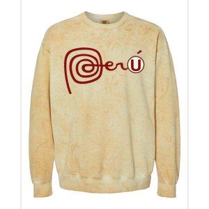 Club U.N.I.V.E.R.S.I.T.A.R.I.O De Deportes Peru Futbol Soccer Colorblast Crewneck Sweatshirt