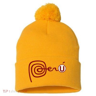 Club U.N.I.V.E.R.S.I.T.A.R.I.O De Deportes Peru Futbol Soccer Pom Pom 12in Knit Beanie