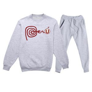 Club U.N.I.V.E.R.S.I.T.A.R.I.O De Deportes Peru Futbol Soccer Premium Crewneck Sweatsuit Set