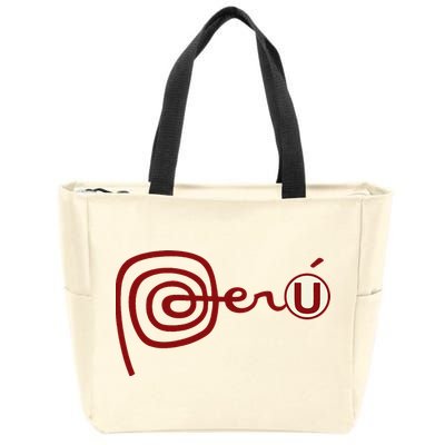 Club U.N.I.V.E.R.S.I.T.A.R.I.O De Deportes Peru Futbol Soccer Zip Tote Bag
