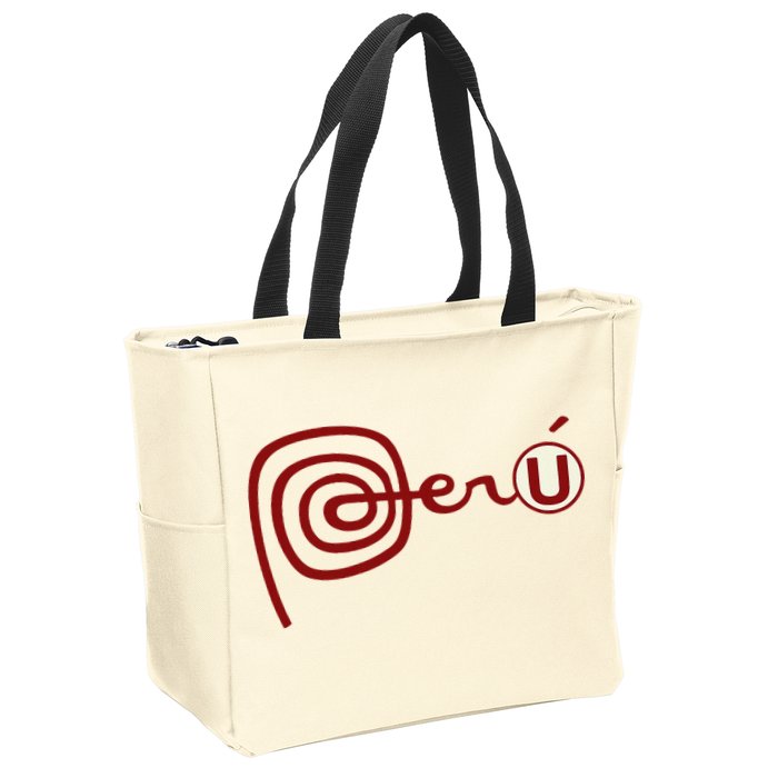 Club U.N.I.V.E.R.S.I.T.A.R.I.O De Deportes Peru Futbol Soccer Zip Tote Bag