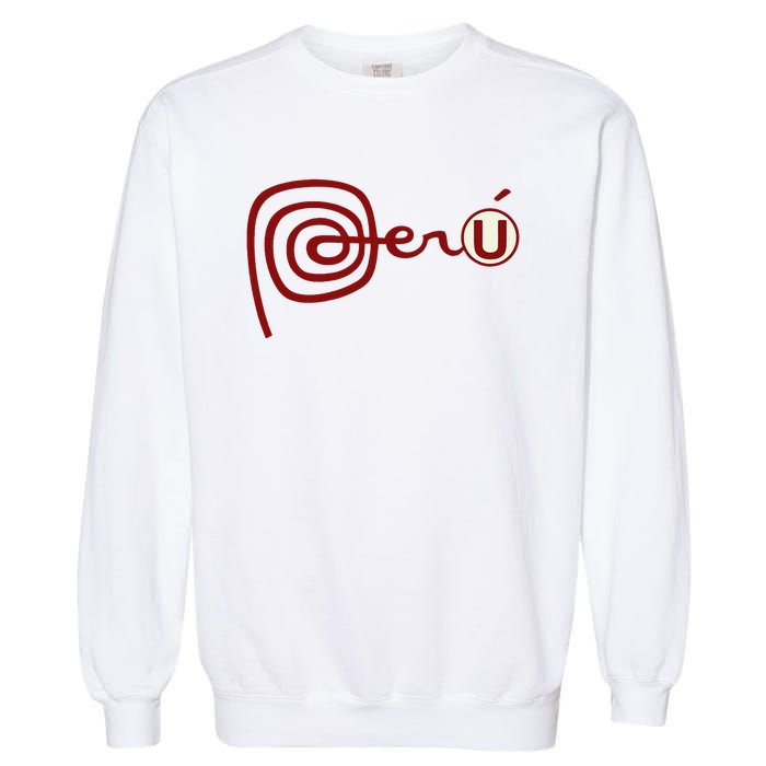 Club U.N.I.V.E.R.S.I.T.A.R.I.O De Deportes Peru Futbol Soccer Garment-Dyed Sweatshirt