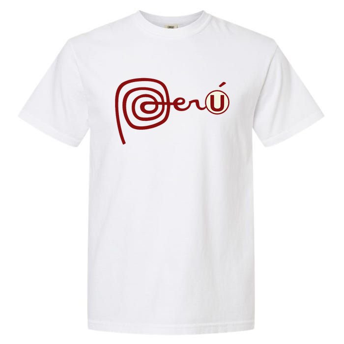 Club U.N.I.V.E.R.S.I.T.A.R.I.O De Deportes Peru Futbol Soccer Garment-Dyed Heavyweight T-Shirt