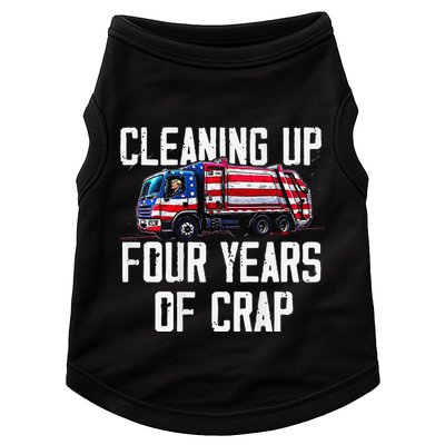 Cleaning Up Four Years Of Crap Funny Trump Garbage Doggie Tank