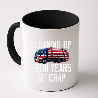 Cleaning Up Four Years Of Crap Funny Trump Garbage Mug