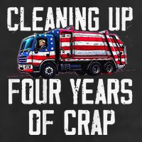Cleaning Up Four Years Of Crap Funny Trump Garbage Microfiber Hand Towel