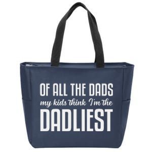 Cute Ungrammatical Funny Fathers Day Dad Birthday From Zip Tote Bag