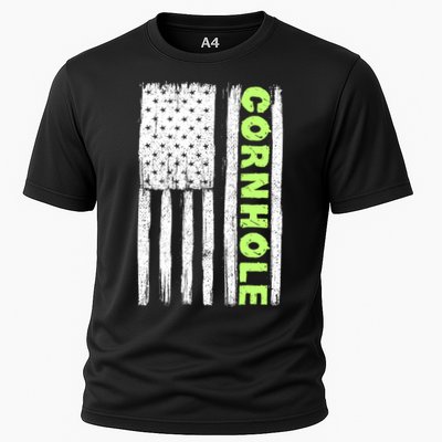 Cornhole Us Flag Performance Shirt