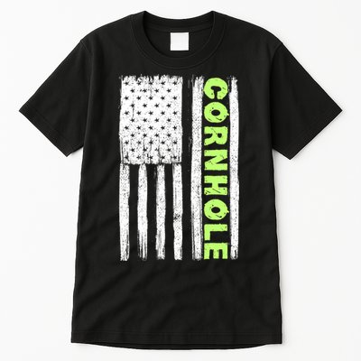 Cornhole Us Flag Tall T-Shirt