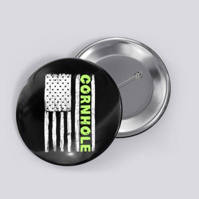 Cornhole Us Flag Button