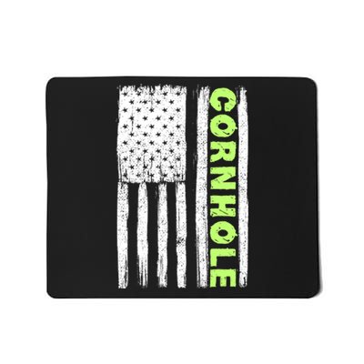 Cornhole Us Flag Mousepad