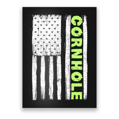 Cornhole Us Flag Poster
