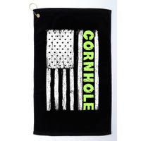 Cornhole Us Flag Golf Towel