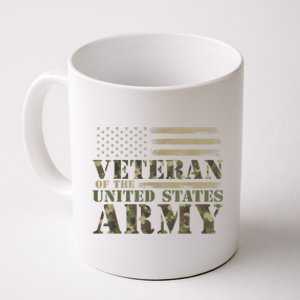 Camouflage Us Flag Veteran Of The United States Army Gift Coffee Mug