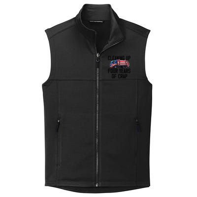 Cleaning Up Four Years Of Crap Funny Trump Garbage Collective Smooth Fleece Vest