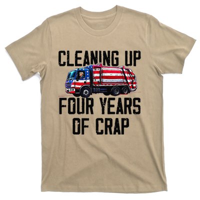 Cleaning Up Four Years Of Crap Funny Trump Garbage T-Shirt