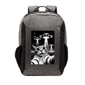 Cat Ufo | Funny Invasion Meme Retro Alien Cat Ufo Selfie Vector Backpack