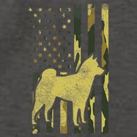 Camo Us Flag Shiba Inu Akita Pet Japanese Dog Patriotic Gift Vector Backpack