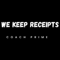Colorado University Football Coach Prime Deion Sanders Fan We Keep Receipts Team Crop Top