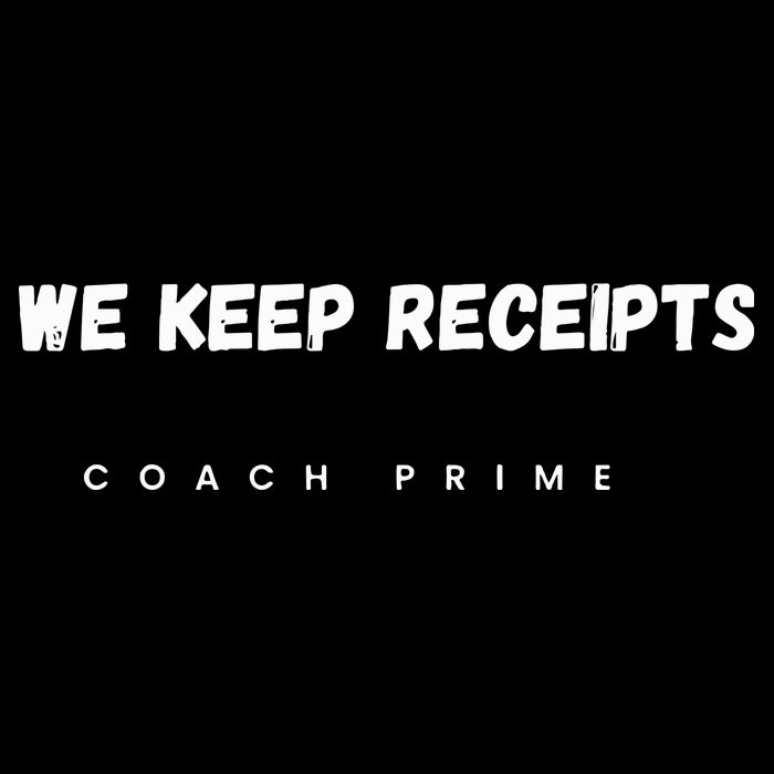Colorado University Football Coach Prime Deion Sanders Fan We Keep Receipts Team Kids Hoodie