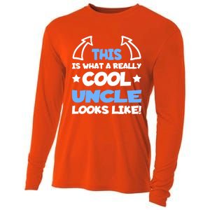 Cool Uncle Future Uncle Unclegifttogiftbe Fun Outfit For Uncles Great Gift Cooling Performance Long Sleeve Crew