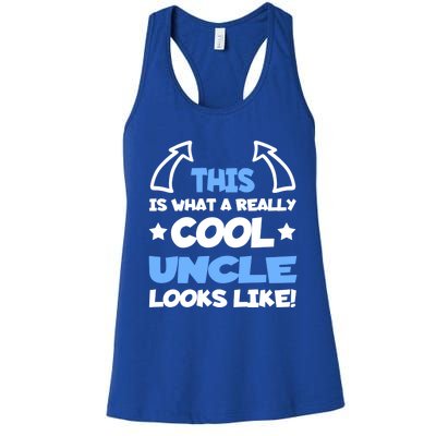 Cool Uncle Future Uncle Unclegifttogiftbe Fun Outfit For Uncles Great Gift Women's Racerback Tank