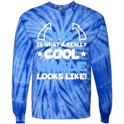 Cool Uncle Future Uncle Unclegifttogiftbe Fun Outfit For Uncles Great Gift Tie-Dye Long Sleeve Shirt