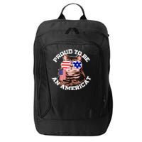 Cat US Flag Sunglasses Proud To Be An Americat City Backpack