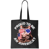 Cat US Flag Sunglasses Proud To Be An Americat Tote Bag