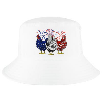 Chicken Usa Flag Patriotic Chicken Lover 4th Of July Cool Comfort Performance Bucket Hat
