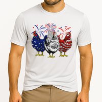 Chicken Usa Flag Patriotic Chicken Lover 4th Of July Cooling Performance Crew T-Shirt