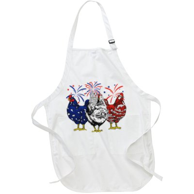 Chicken Usa Flag Patriotic Chicken Lover 4th Of July Apron
