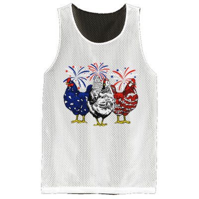 Chicken Usa Flag Patriotic Chicken Lover 4th Of July Mesh Reversible Basketball Jersey Tank