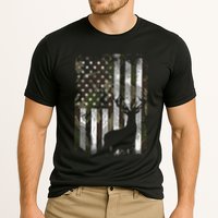 Camo Us Flag Deer Elk Buck Camoflage Hunting Hunter Dad Cooling Performance Crew T-Shirt
