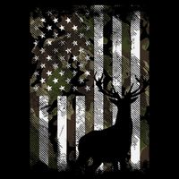 Camo Us Flag Deer Elk Buck Camoflage Hunting Hunter Dad City Backpack