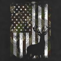 Camo Us Flag Deer Elk Buck Camoflage Hunting Hunter Dad Adult Drive Performance Visor