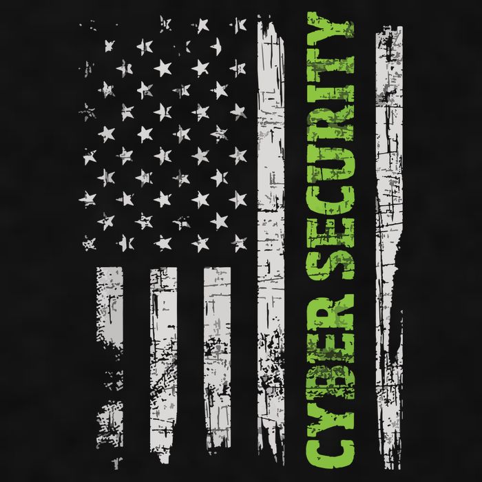Cybersecurity USA Flag Computer Engineer Programmer Hacker Ladies PosiCharge Tri-Blend Wicking Tank