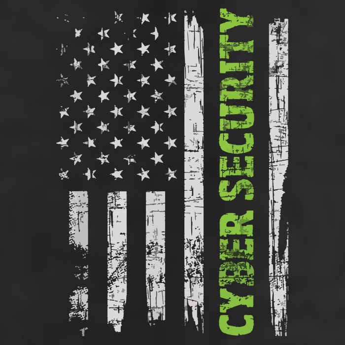 Cybersecurity USA Flag Computer Engineer Programmer Hacker Garment-Dyed Heavyweight T-Shirt