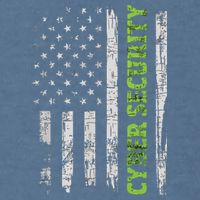 Cybersecurity USA Flag Computer Engineer Programmer Hacker Garment-Dyed Sweatshirt