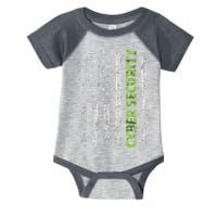 Cybersecurity USA Flag Computer Engineer Programmer Hacker Infant Baby Jersey Bodysuit