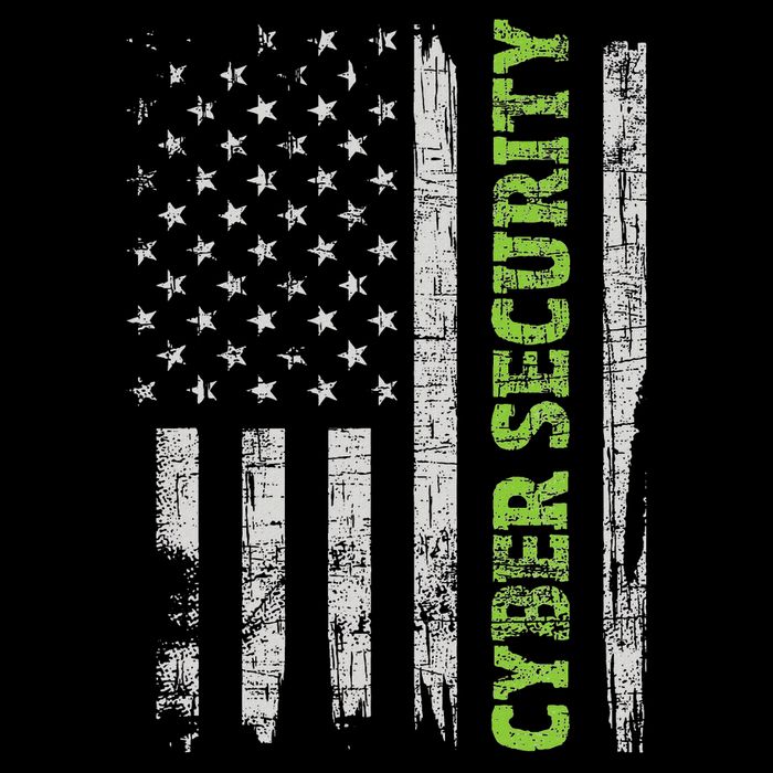 Cybersecurity Usa Flag Computer Engineer Programmer Hacker Tall Long Sleeve T-Shirt