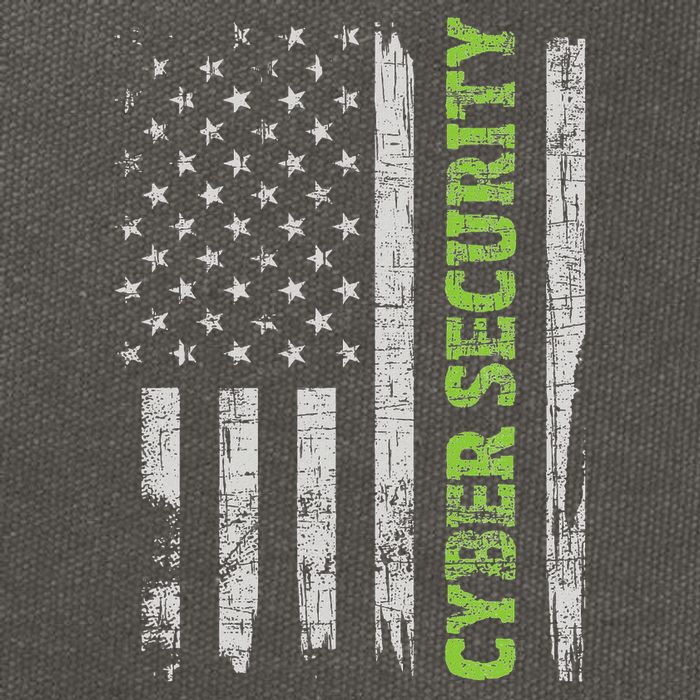 Cybersecurity Usa Flag Computer Engineer Programmer Hacker Cotton Canvas Backpack