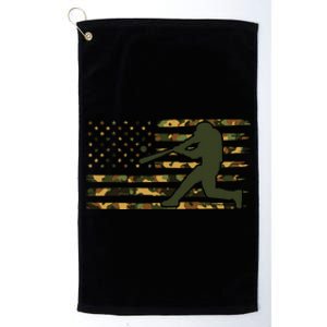 Camo USA Flag Baseball American Flag Baseball Platinum Collection Golf Towel