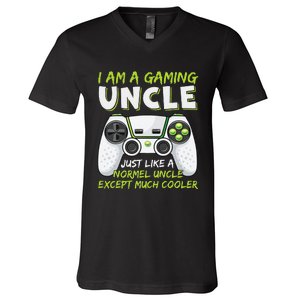 Crazy Uncle Funny Uncle Gaming Video Game Uncle V-Neck T-Shirt