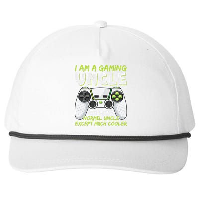 Crazy Uncle Funny Uncle Gaming Video Game Uncle Snapback Five-Panel Rope Hat