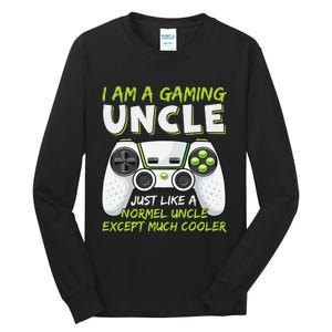 Crazy Uncle Funny Uncle Gaming Video Game Uncle Tall Long Sleeve T-Shirt